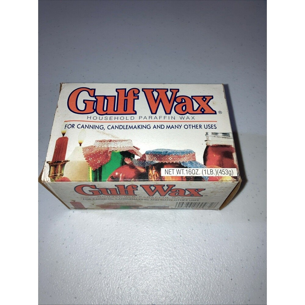 Gulf Wax Household Paraffin Wax 16 oz Candlemaking Canning Crafts